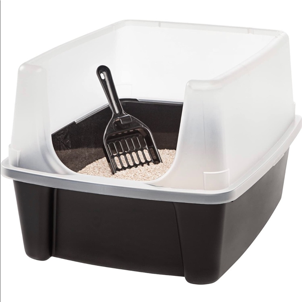 Cat open litter box